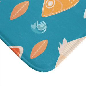 Fish Pattern Bath Mat – Soft Microfiber - Dipaliz - Mats & Rugs