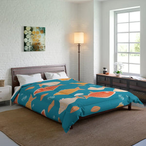 Vibrant Fishes Comforter - Soft Polyester Bedding - Dipaliz - Quilts & Comforters