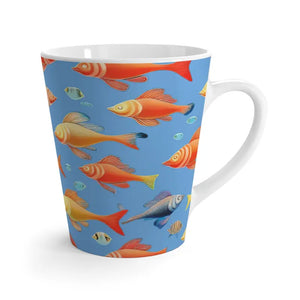 Latte Mug - Aquatic Fashion Style - Dipaliz - 12oz - Mugs