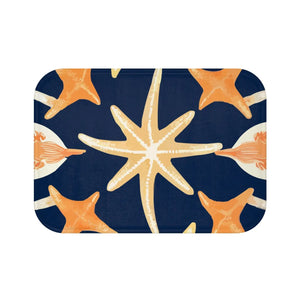 Plush Star Fish Bath Mat - Microfiber Coastal Decor - Dipaliz - Mats & Rugs