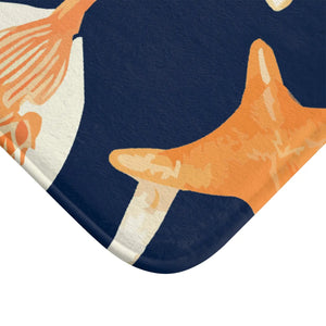 Plush Star Fish Bath Mat - Microfiber Coastal Decor - Dipaliz - Mats & Rugs