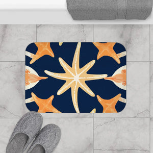 Plush Star Fish Bath Mat - Microfiber Coastal Decor - Dipaliz - Mats & Rugs