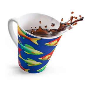 Fishes Latte Mug - Trendy Eco-friendly Gift for Coffee Lovers - Dipaliz - 12oz