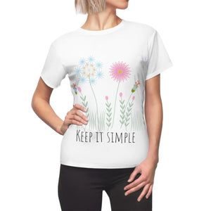 Radiant Women’s Aop Cut Sew Tee - Elegant Cozy Top - Dipaliz - T-shirts