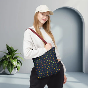 Flowers Tote Bag - All Over Print Butterfly Design - Dipaliz - Bags