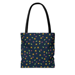 Flowers Tote Bag - All Over Print Butterfly Design - Dipaliz - Bags