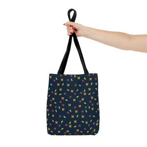 Flowers Tote Bag - All Over Print Butterfly Design - Dipaliz - Bags