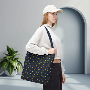 Flowers Tote Bag - All Over Print Butterfly Design - Dipaliz - Bags