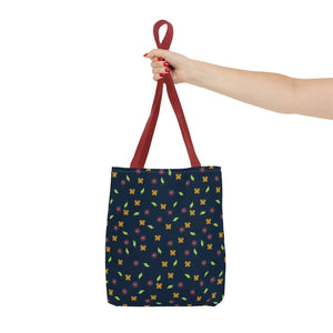Flowers Tote Bag - All Over Print Butterfly Design - Dipaliz - Bags