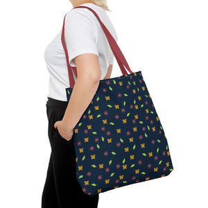 Flowers Tote Bag - All Over Print Butterfly Design - Dipaliz - Bags