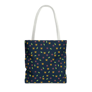 Flowers Tote Bag - All Over Print Butterfly Design - Dipaliz - Bags