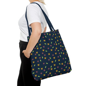 Flowers Tote Bag - All Over Print Butterfly Design - Dipaliz - Bags