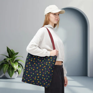 Flowers Tote Bag - All Over Print Butterfly Design - Dipaliz - Bags