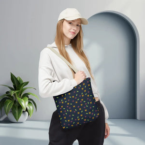 Flowers Tote Bag - All Over Print Butterfly Design - Dipaliz - Bags