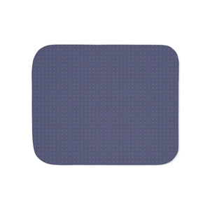 Blue Floral Sherpa Blanket – Polyester Fleece - Dipaliz - Blankets