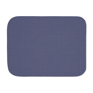 Blue Floral Sherpa Blanket – Polyester Fleece - Dipaliz - Blankets