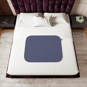 Blue Floral Sherpa Blanket – Polyester Fleece - Dipaliz - Blankets