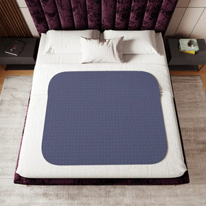 Blue Floral Sherpa Blanket – Polyester Fleece - Dipaliz - Blankets