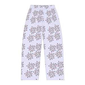 Floral on Blue Women’s Pajama Pants (aop)
