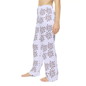 Floral on Blue Women’s Pajama Pants (aop)
