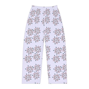 Floral on Blue Women’s Pajama Pants (aop)
