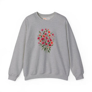 Dipaliz Floral Bouquet Crewneck Sweatshirt Cotton - Sweatshirts