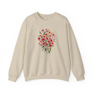Dipaliz Floral Bouquet Crewneck Sweatshirt Cotton - Sweatshirts