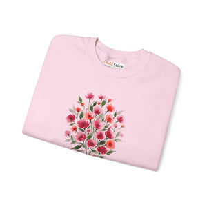 Dipaliz Floral Bouquet Crewneck Sweatshirt Cotton - Sweatshirts