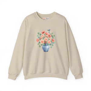 Dipaliz Floral Bouquet Crewneck Sweatshirt Cotton - Sweatshirts