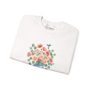 Dipaliz Floral Bouquet Crewneck Sweatshirt Cotton - Sweatshirts