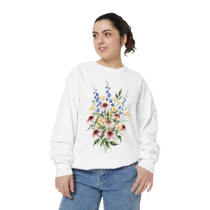 Dipaliz Floral Bouquet Sweatshirt Cotton - Sweatshirts