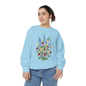 Dipaliz Floral Bouquet Sweatshirt Cotton - Sweatshirts