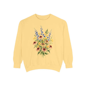 Dipaliz Floral Bouquet Sweatshirt Cotton - Sweatshirts