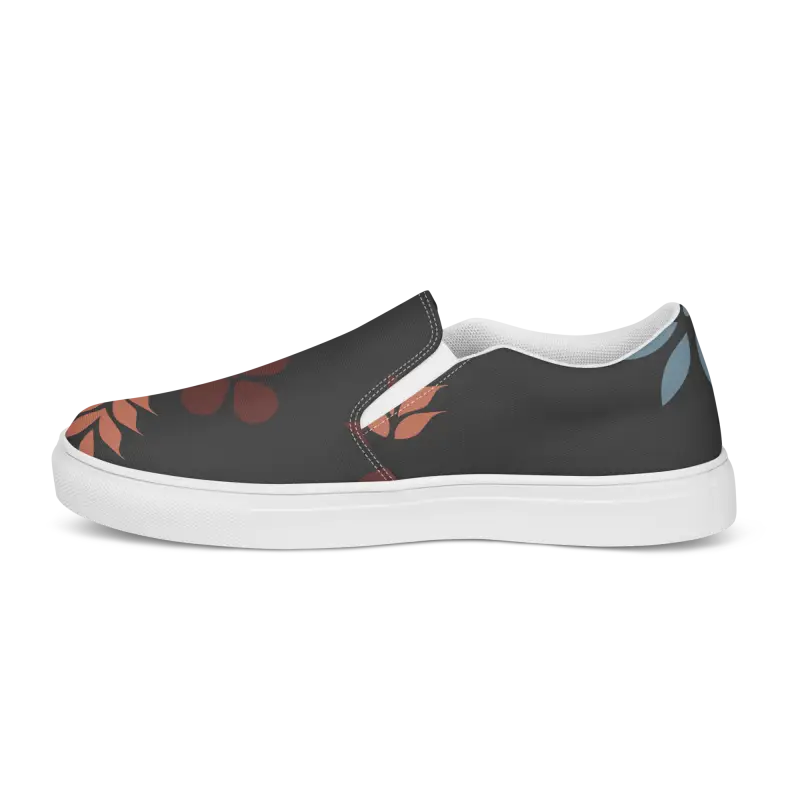 Dipaliz Floral Canvas Shoes: Chic Women’s Slip-ons for Everyday Style - Shoes