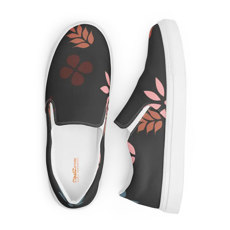 Dipaliz Floral Canvas Shoes: Chic Women’s Slip-ons for Everyday Style - Shoes