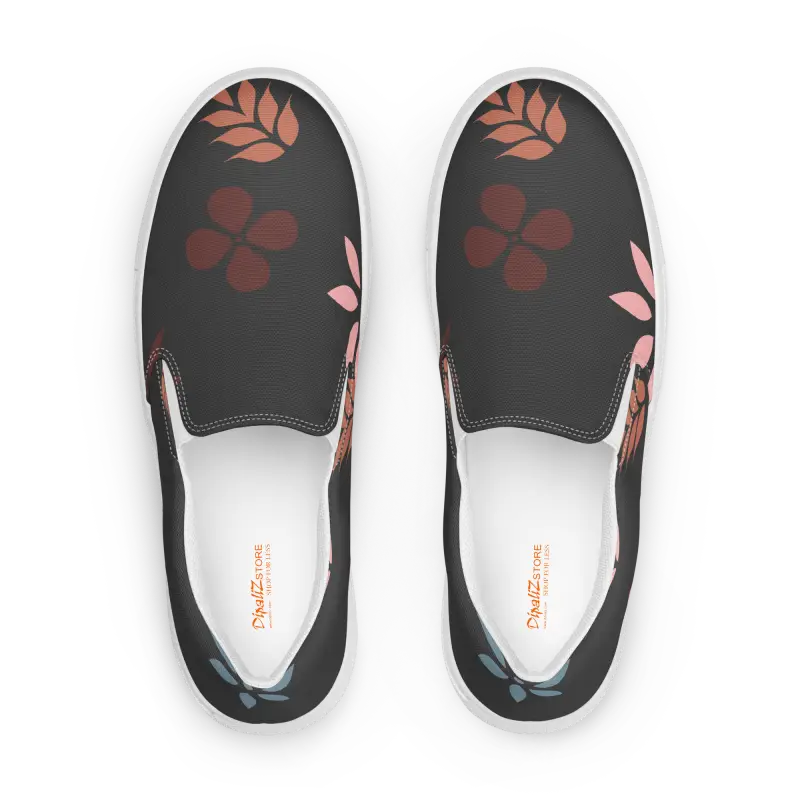 Dipaliz Floral Canvas Shoes: Chic Women’s Slip-ons for Everyday Style - Shoes