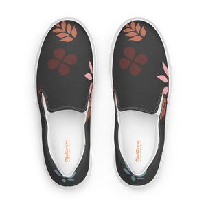 Women’s Slip on Canvas Shoes - Vibrant Floral Print - Dipaliz - Sneakers