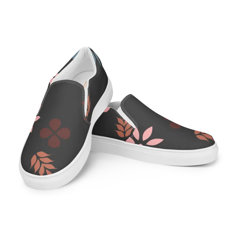 Dipaliz Floral Canvas Shoes: Chic Women’s Slip-ons for Everyday Style - Shoes