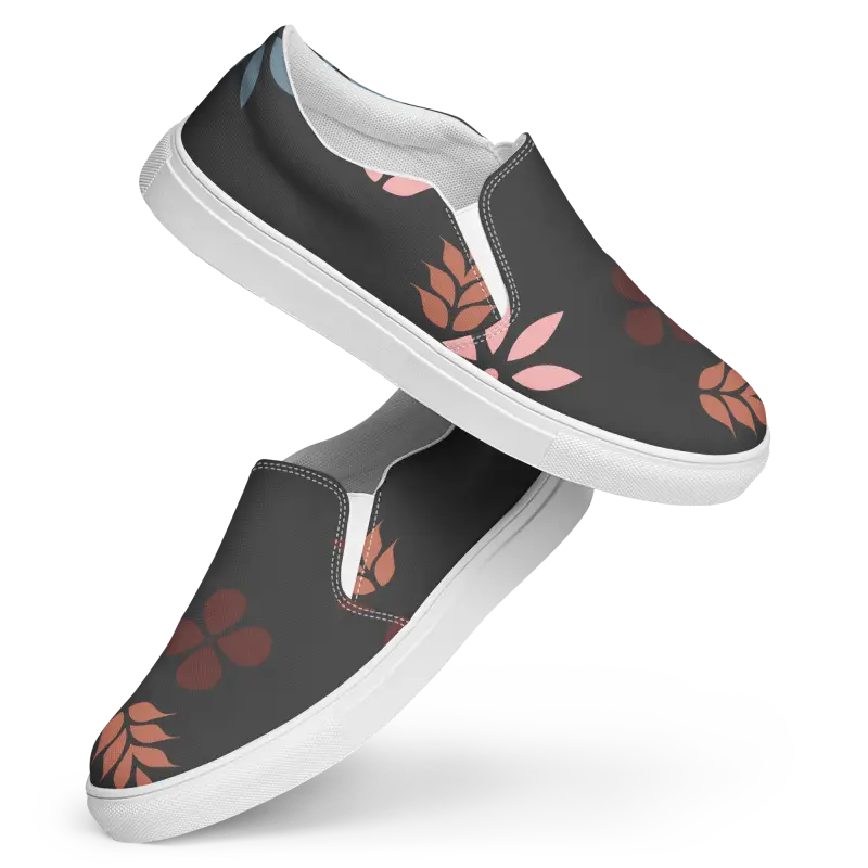 Dipaliz Floral Canvas Shoes: Chic Women’s Slip-ons for Everyday Style - Shoes