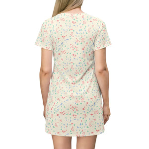 Dipaliz Floral Ditsy T-shirt Dress Print Casual Summer - Dresses