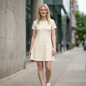 Dipaliz Floral Ditsy T-shirt Dress Print Casual Summer - Dresses