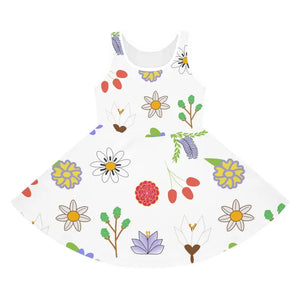 Girls Sleeveless Sundress Floral Summer Vibes - Dipaliz - Dresses