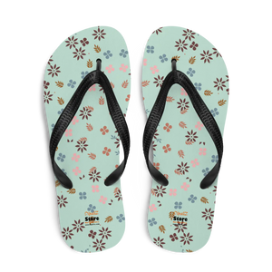 Floral Flip Flops - Eco-friendly Rubber Sole - Dipaliz - Slippers