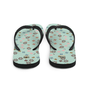 Floral Flip Flops - Eco-friendly Rubber Sole - Dipaliz - Slippers