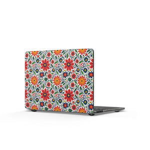 Dipaliz Floral Mosaic Macbook Case Boho Flower Matte Cover - Laptop Hard Cases
