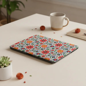 Dipaliz Floral Mosaic Macbook Case Boho Flower Matte Cover - Laptop Hard Cases