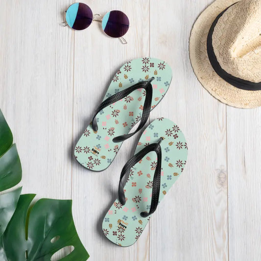 Dipaliz Floral Flip Flops: Style & Comfort with Rubber Soles - s Slippers