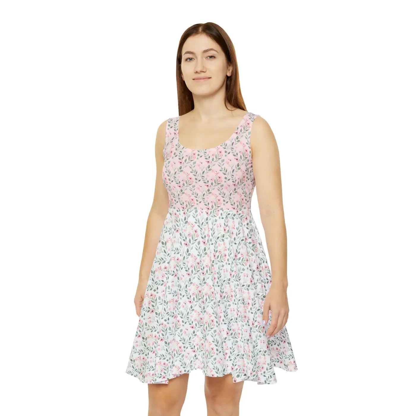 casual pastel dresses ALAZA Watercolor Flower Women Summer Sleeveless Sundress with Pockets Tank Dress S at Amazon Women's Clothing store The skater dress uses polyester and spandex for stretch. pastel: Dresses For Women |