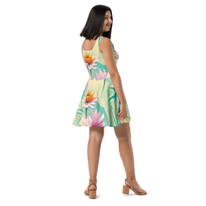 Floral Skater Dress – Flared Party Mini - Dipaliz - Dresses - Xs