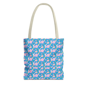 Floral Pattern Print Tote Bag Eco Friendly Gift Dipaliz - Bags